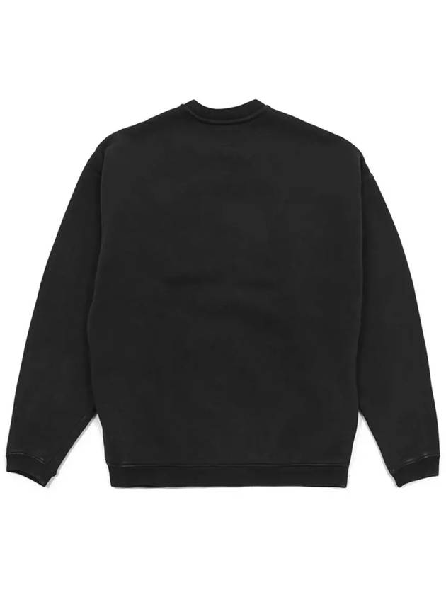 CRACKLE logo brushed sweatshirt 118537 WASHED BLACK - STUSSY - BALAAN 3