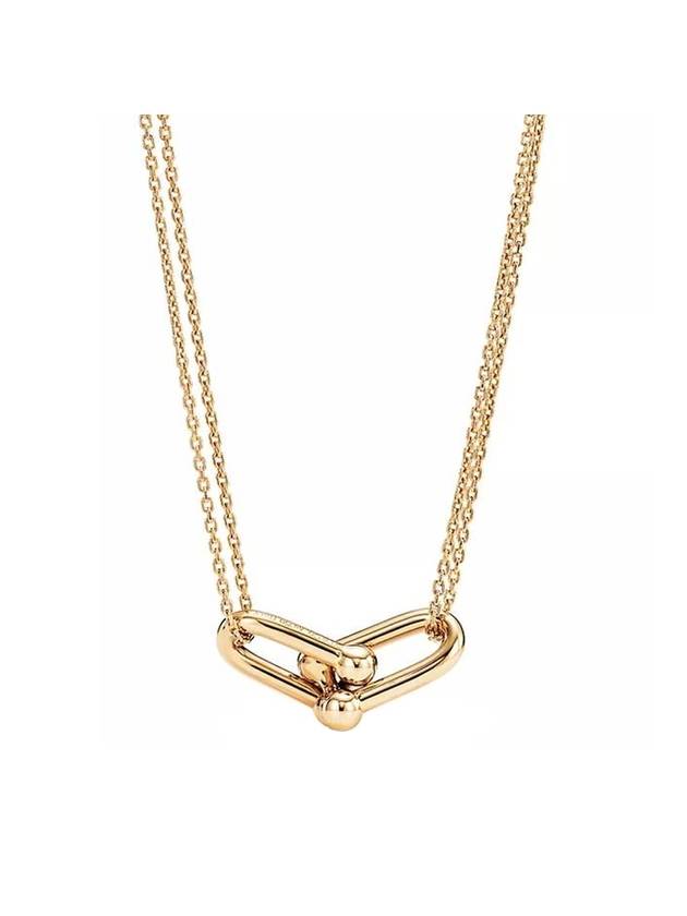 Double Link Pendant Necklace Gold - TIFFANY & CO. - BALAAN 1