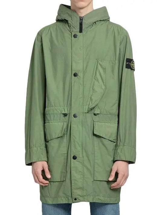 Naslan Light Watro Garment Dyed Parka Green - STONE ISLAND - BALAAN 2