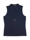 Collar Pleated Sleeveless Navy - G/FORE - BALAAN 2