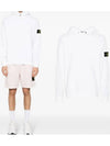 Compass Badge Cotton Hoodie White - STONE ISLAND - BALAAN 2