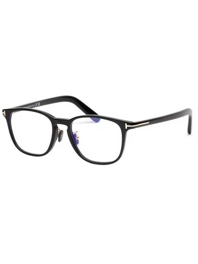 Eyewear Blue Light Blocking Thin Square Horn-Rimmed Eyeglasses Black - TOM FORD - BALAAN 1