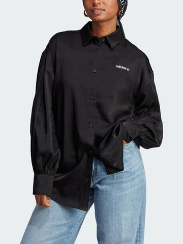 Oversized Shirt IR9789 Black WOMENS - ADIDAS - BALAAN 1