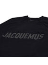 Le Typo Cotton Short Sleeve T-shirt Black - JACQUEMUS - BALAAN 4