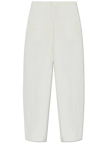 JIL SANDER+ Pants With Logo, Women's, White - JIL SANDER - BALAAN 1