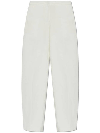 JIL SANDER+ Pants With Logo, Women's, White - JIL SANDER - BALAAN 1