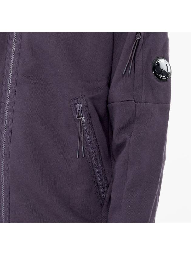 Diagonal Raised Fleece Hooded Jacket Purple - CP COMPANY - BALAAN 7