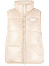 logo down vest beige - DUVETICA - BALAAN.