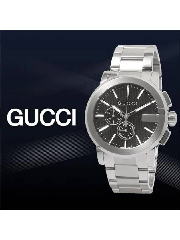 Men's G-Chrono Metal Watch Black - GUCCI - BALAAN 2