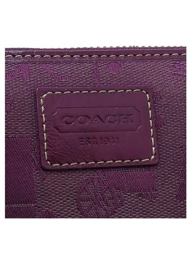 Purple logo long wallet - COACH - BALAAN 3