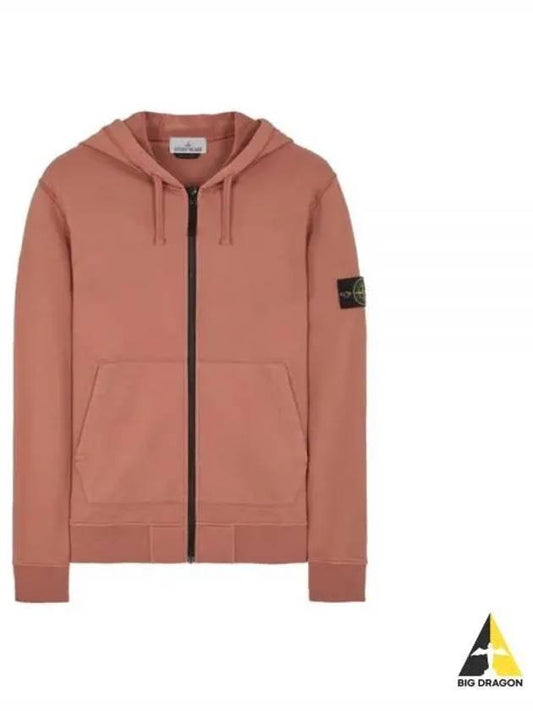 Compass Badge Zip Up Hoodie Dark Orange - STONE ISLAND - BALAAN 2