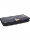 Chanel A80288 Navy Lambskin Gold Boy Zipper Long Wallet 22nd - CHANEL - BALAAN 3