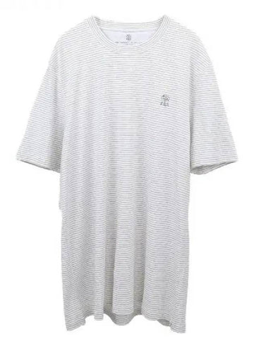 chest logo stripe t shirt - BRUNELLO CUCINELLI - BALAAN 1