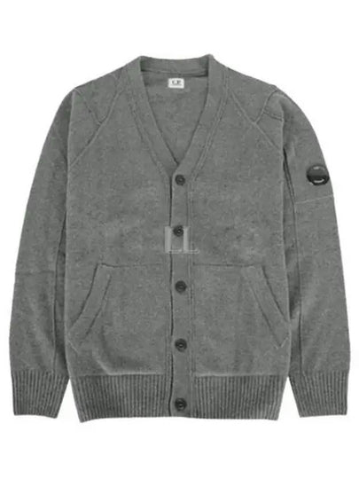 Lens Cotton Cardigan Grey - CP COMPANY - BALAAN 2