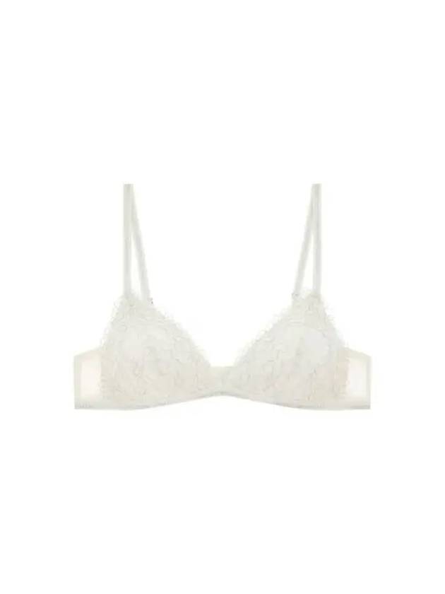 UNDERWEAR Women s Metal Flower Pattern Triangle Bra Cream 271336 - EMPORIO ARMANI - BALAAN 1