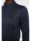 Women s Steffi Golf Midlayer Navy Melange GWJS10982 6881 - J.LINDEBERG - BALAAN 4