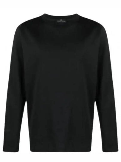 Shadow Project Cotton Jersey Long Sleeve T-Shirt Black - STONE ISLAND - BALAAN 2