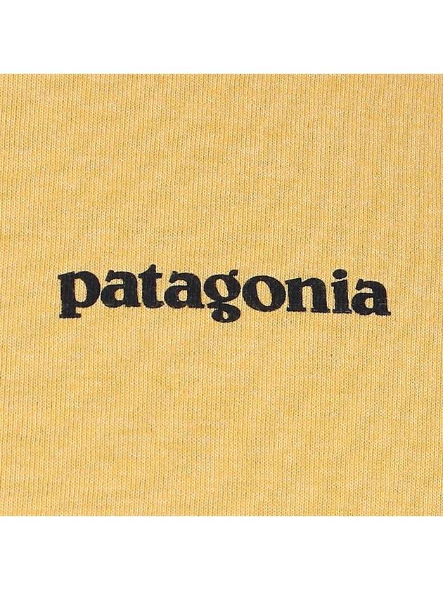 P 6 Logo Responsibili Short Sleeve T-Shirt Surfboard Yellow - PATAGONIA - BALAAN 7