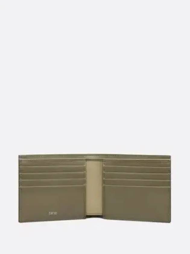 Logo Leather Half Wallet Green - DIOR - BALAAN 4