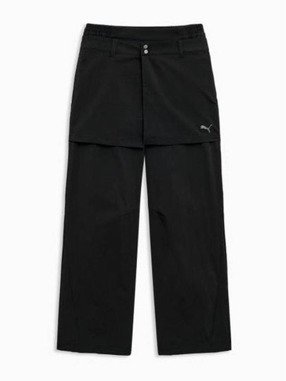 Dare To Woven Straight Pants Black - PUMA - BALAAN 2