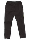 Compass Badge Gabardine Cargo Straight Pants Black - STONE ISLAND - BALAAN 2