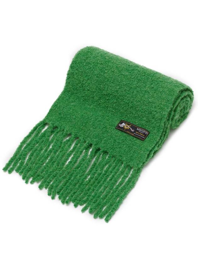 Wool Boucle Muffler Green - MSKN2ND - BALAAN 4