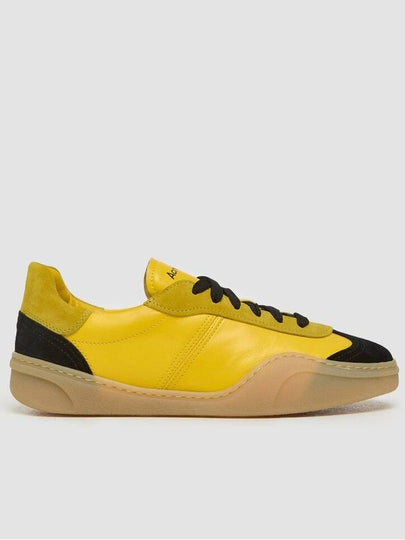 Lace-Up Low-Top Sneakers Yellow - ACNE STUDIOS - BALAAN 2