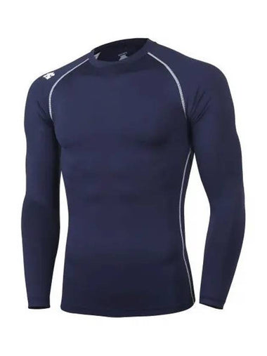 BASEBALL SO121ZCO31 Crew Neck Long Sleeve Undershirt Navy - DESCENTE - BALAAN 1