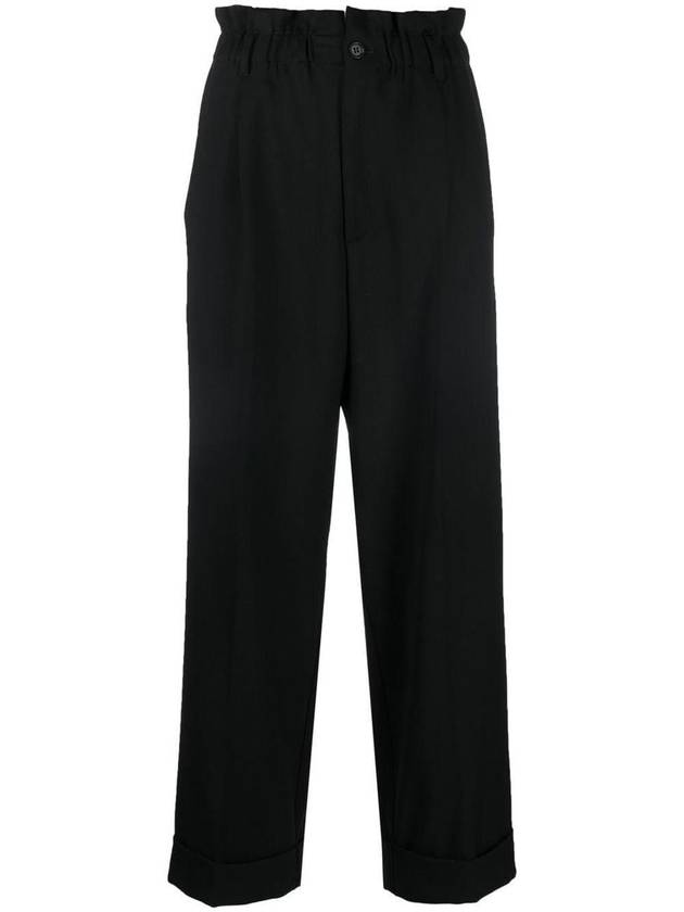 P.A.R.O.S.H. Paperbag-Waist Straight Leg Trousers - P.A.R.O.S.H. - BALAAN 1