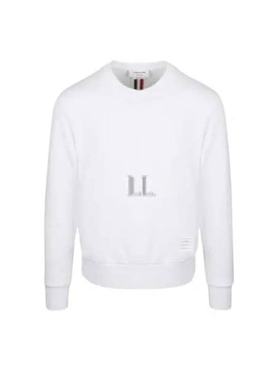 Center Back Stripe Crewneck Sweatshirt White - THOM BROWNE - BALAAN 2