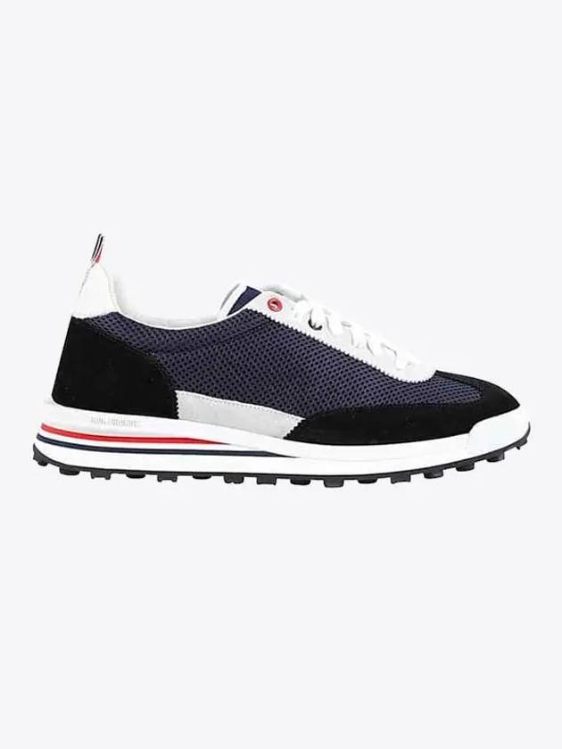 Men's Nylon Tech Runner Low Top Sneakers Blue - THOM BROWNE - BALAAN 2