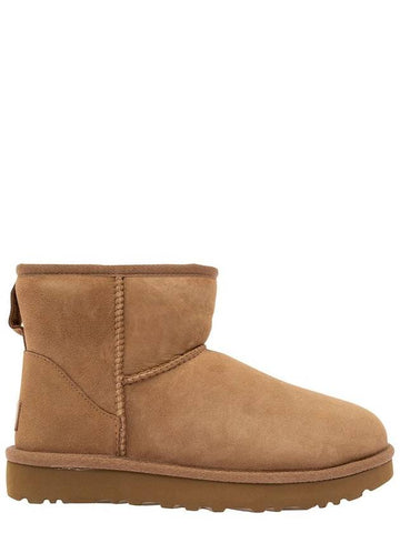 'Mini Classic Ii' Beige Pull-On Boots In Suede Woman - UGG - BALAAN 1