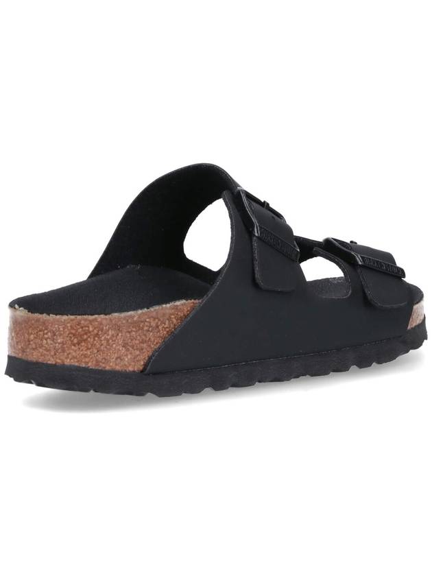 Arizona Double Buckle Slippers Black - BIRKENSTOCK - BALAAN 5