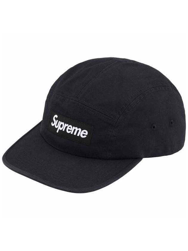 Washed Chino Twill Camp Ball Cap Black - SUPREME - BALAAN 1