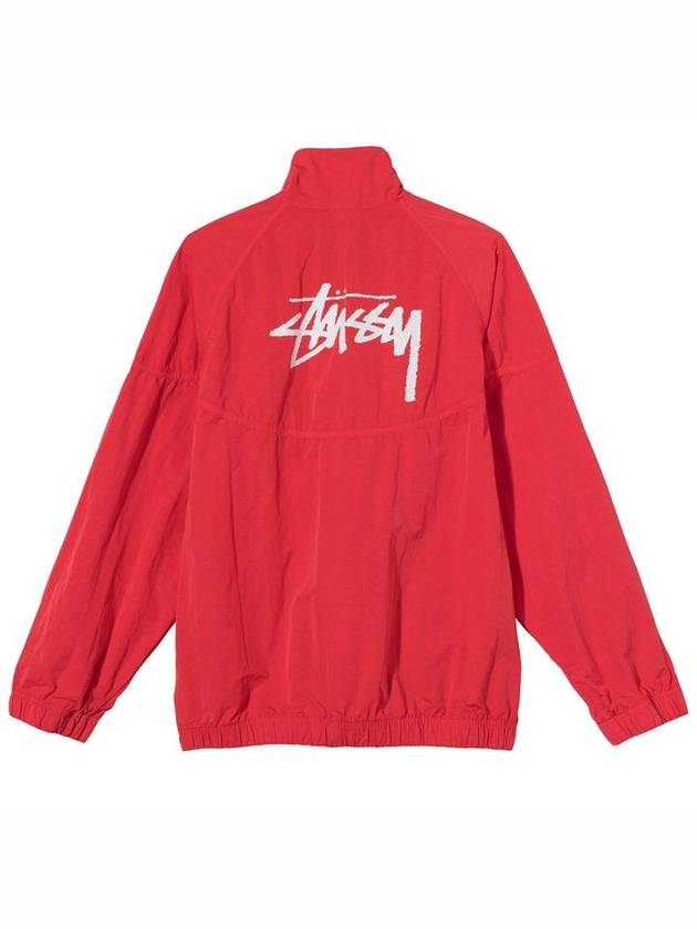 Men's Logo Half Zip Up Nylon Windbreaker Red - NIKE - BALAAN 2