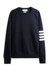 4 Bar Armband Milano Stitch Knit Top Navy - THOM BROWNE - BALAAN 2