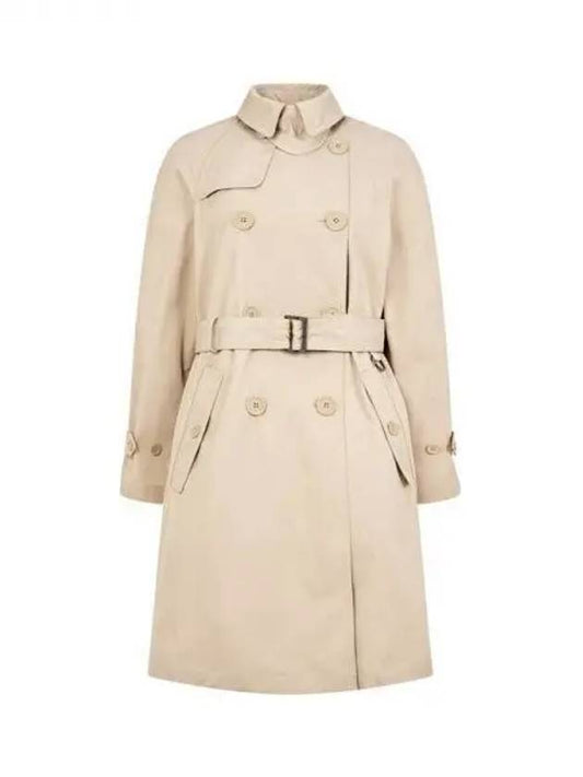 Women s Belted Double Trench Coat Beige 271847 - EMPORIO ARMANI - BALAAN 1