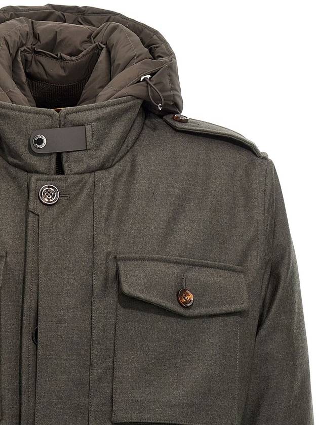 Moorer Dark Green Down Jacket - MOORER - BALAAN 4