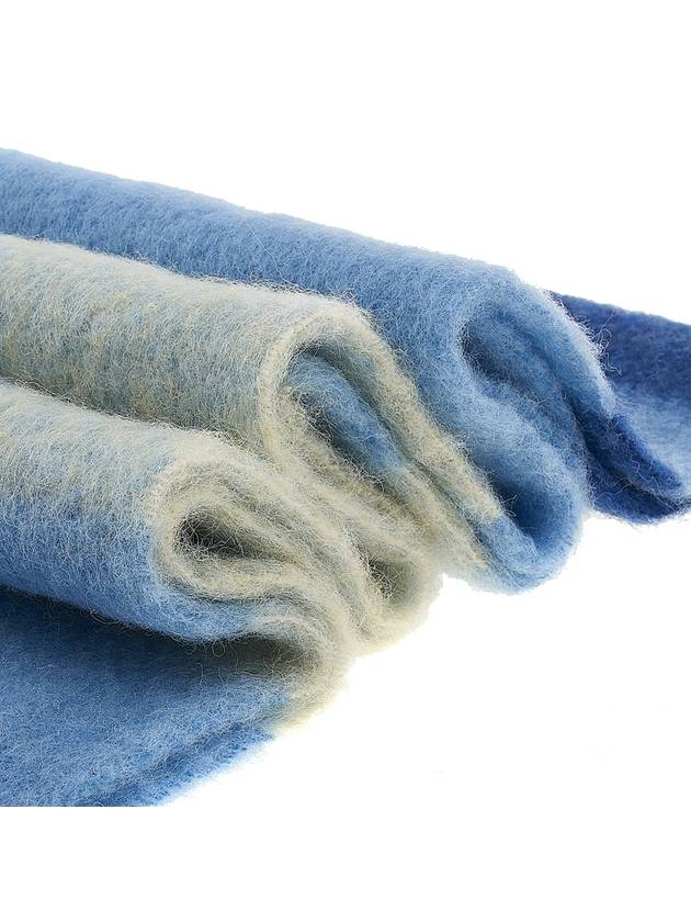 Striped Alpaca Mohair Muffler Blue - MARNI - BALAAN 6