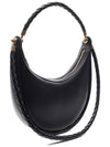 Black Double Weaving Strap Hula Hoop Shoulder Bag 794902 V3IW1 1019 - BOTTEGA VENETA - BALAAN 4