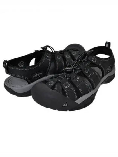 Newport Leather Sandals Black Steel Grey - KEEN - BALAAN 2