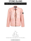 Membrana Overshirt Pocket Zip-up Jacket Pink - STONE ISLAND - BALAAN 3