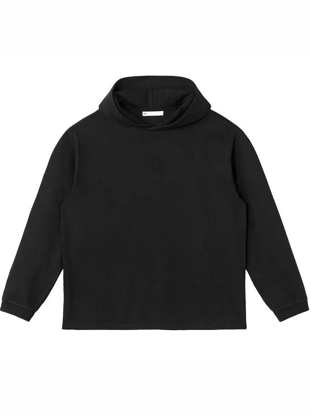 Shade Low Terry Back Logo Hoodie Black - Y-3 - BALAAN 2