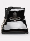 Logo Patent Leather Tote Bag Black - VIVIENNE WESTWOOD - BALAAN 4