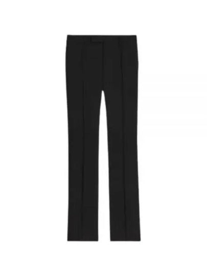 Striped Wool Flare Slacks Black - CELINE - BALAAN 2