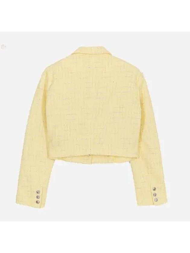 Crop Tweed Jacket Yellow MFPVE00446 - MAJE - BALAAN 5