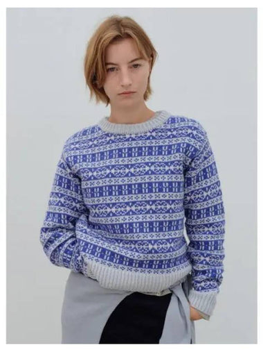 NORDIC WOOL KNIT CLEAR BLUE - BENSIMON - BALAAN 1