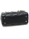 M0505PCAL Black Cannage Lambskin Silver Lady Mini 2WAY - DIOR - BALAAN 5