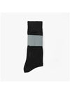 Men's Diagonal Light Weight Midi Socks Black - THOM BROWNE - BALAAN 4