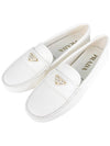 Leather Driving Shoes Ivory - PRADA - BALAAN 3